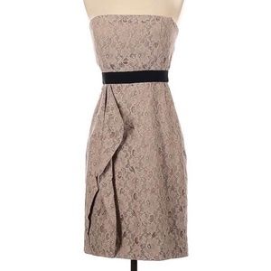 Mocha Lace Formal Dress